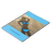 Blauw Bikini Strand Zand Thunder_Cove Notitieboek (Linkerzijde)