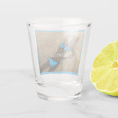 Blauw Bikini Strand Zand Thunder_Cove Shot Glas (Achterkant)
