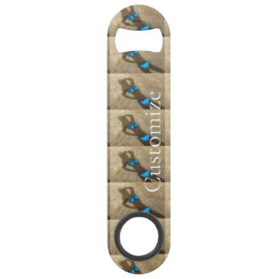 Blauw Bikini Strand Zand Thunder_Cove Speed Flessenopener