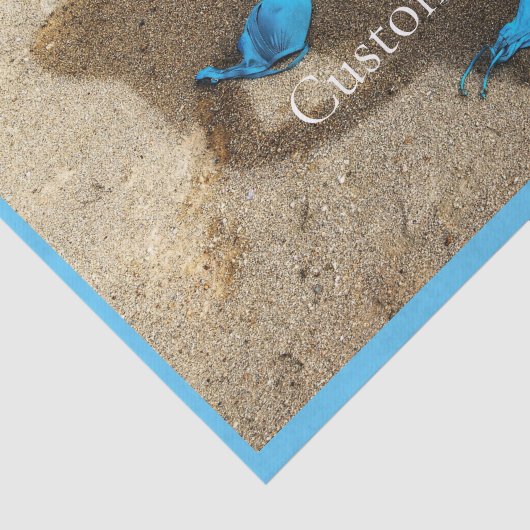 Blauw Bikini Strand Zand Thunder_Cove Tissuepapier (Detail)