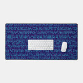 Blauw Binair Numeriek Systeem Bureaumat (Keyboard & Muis)