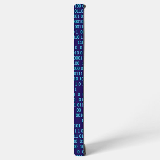 Blauw Binair Numeriek Systeem Samsung Galaxy Hoesje (Linkerkant)