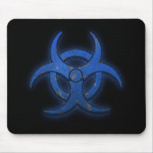Blauw biogevaar muismat (Voorkant)