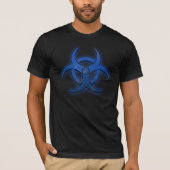 Blauw biogevaar t-shirt (Voorkant)