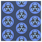 Blauw biogevaarsymbool stof (Close Up)