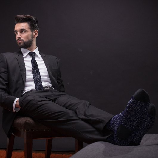 Blauw Bitcoin-symboolcontourpatroon Stropdas