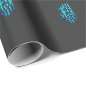 Blauw Bitcoin T-shirt Cadeaupapier (Rol Hoek)