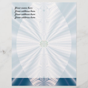 Blauw Blad Gepersonaliseerd Briefpapier Persoonlijk Briefhoofd