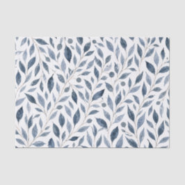 Blauw blad gepersonaliseerd elegant tissuepapier