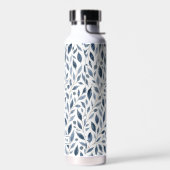 Blauw blad gepersonaliseerde waterfles (Links)