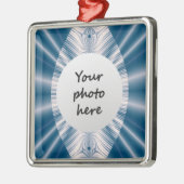 Blauw Blad Kerst Ornamenten (Links)