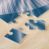 Blauw blad legpuzzel (Zijkant)