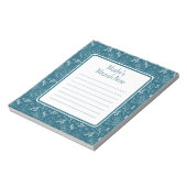 Blauw blad Mitzvah Note Notitieblok (Linkerzijde)