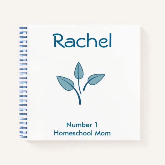 Blauw blad notitieboek (Voorkant)