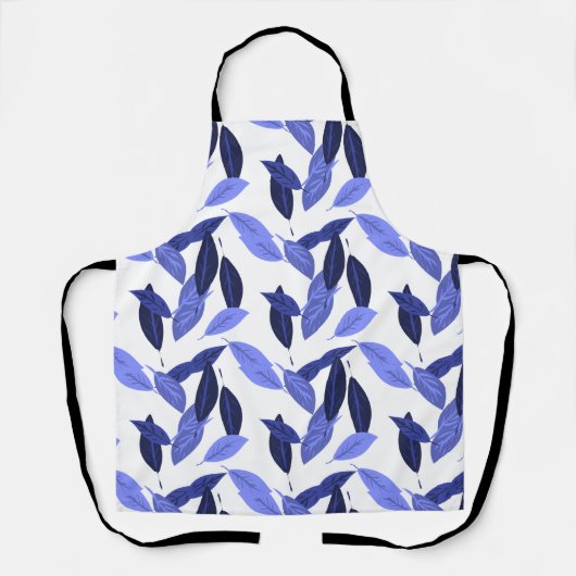 Blauw blad schort (Voorkant)