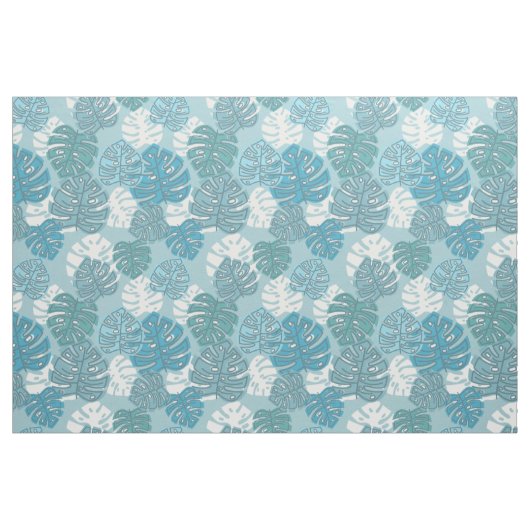 blauw blad stof (Yard (91,4 cm))