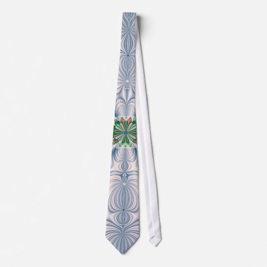 Blauw blad stropdas (Voorkant)