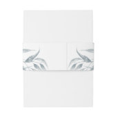 blauw blad uitnodigingen wikkel (Achterkant Voorbeeld)