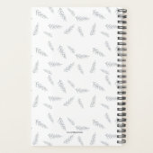 Blauw blad Waterverf Planner (Achterkant)