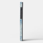 Blauw Bladeren Patroon Ontwerp Case-Mate iPhone Case (Achterkant / Links)