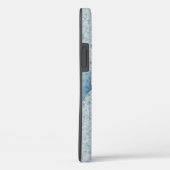 Blauw Bladeren Patroon Ontwerp Case-Mate iPhone Case (Achterkant / Rechts)