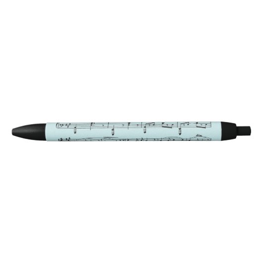 Blauw Bladmuziek Zwarte Inkt Pen (Voorkant)