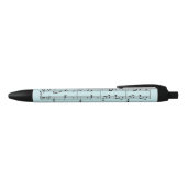 Blauw Bladmuziek Zwarte Inkt Pen (Bovenkant)