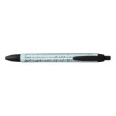 Blauw Bladmuziek Zwarte Inkt Pen (Achterkant)