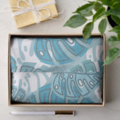 blauw bladpapier tissuepapier (Geschenk)