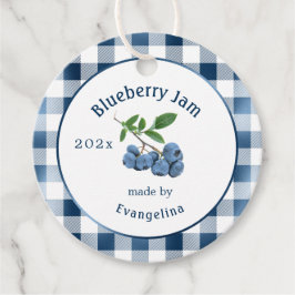 blauw blaubes jam Canning Bedankjes Labels