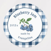 blauw blaubes jam Canning Labels (Design 1)