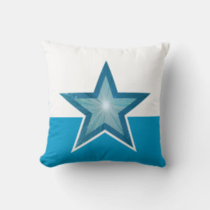 Blauw blauw blauw blauw Star-pijltje Kussen