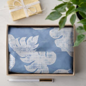 Blauw blauw blauw Oerwoud met blauw blauw en wit Tissuepapier (Geschenk)