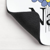  blauw blauw blauw T-shirt Muismat (Hoek)