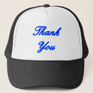 Blauw Blauw Dank U Ontwerp het MUSEUM Zazzle Gifts Trucker Pet