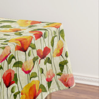 blauw, blauw, geel en Oranje Tafelkleed