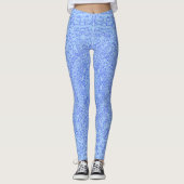 Blauw blauw leggings (Voorkant)