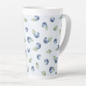 Blauw Blauwe Bosbessen Fruit Latte Mok (Rechterhoek)