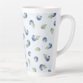 Blauw Blauwe Bosbessen Fruit Latte Mok (Rechts)