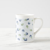 Blauw Blauwe Bosbessen Fruit Porselein Kop (Rechts)