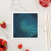 Blauw Blauwgroen decoratieve servetten (Insitu)