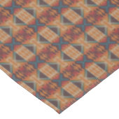 Blauw Blauwgroen Donkerbruin Beige Sinaasappel Roo Tafelkleed (Gekanteld)