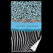 Blauw Blauwgroen en zwart glitter Beste handdoekse Bad Handdoek