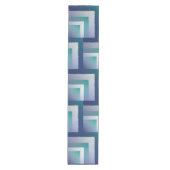 Blauw blauwgroen grijs ex pastel medium tafelloper (Voorkant)