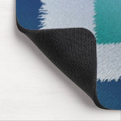 Blauw blauwgroen grijs ex pastel muismat (Hoek)