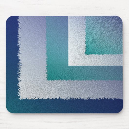 Blauw blauwgroen grijs ex pastel muismat (Voorkant)