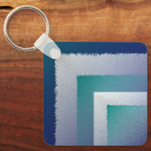 Blauw blauwgroen grijs ex pastel sleutelhanger (Voorkant)