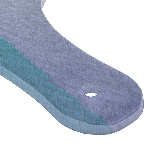 Blauw blauwgroen grijs ex pastel snijplank (Hoek)