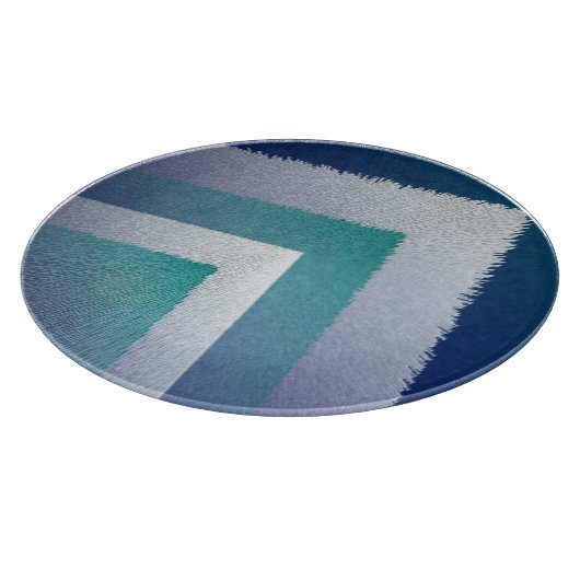 Blauw blauwgroen grijs ex pastel snijplank (Hoek)