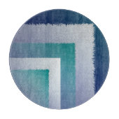 Blauw blauwgroen grijs ex pastel snijplank (Voorkant)